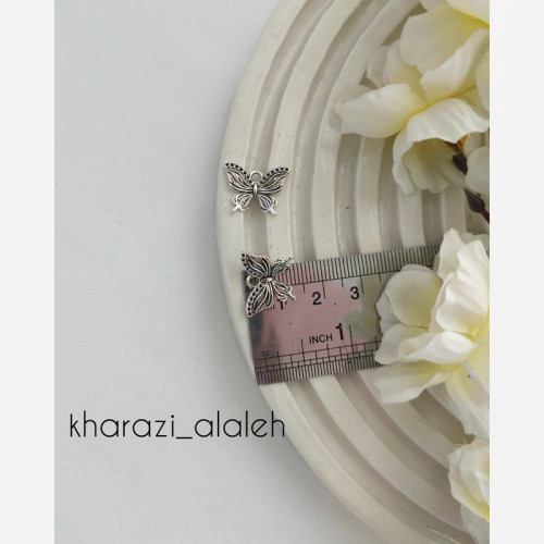 پلاک آویز طرح پروانه ( فروش به صورت دونه ای)