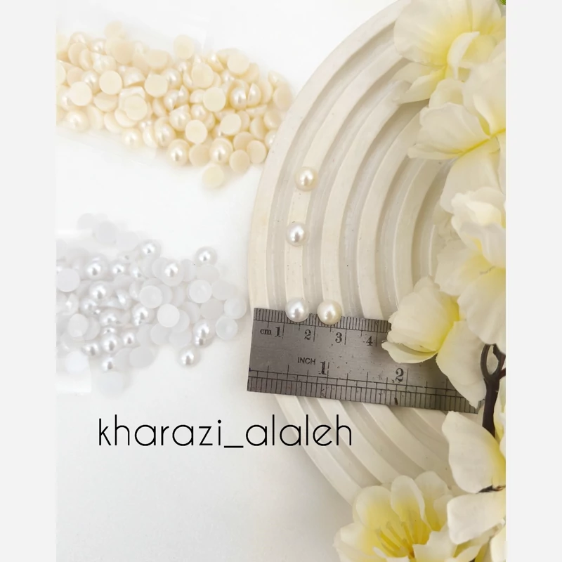 مروارید لپه ای سایز 08 (فروش به صورت بسته 20 گرمی)(حدوداً 120 عدد)