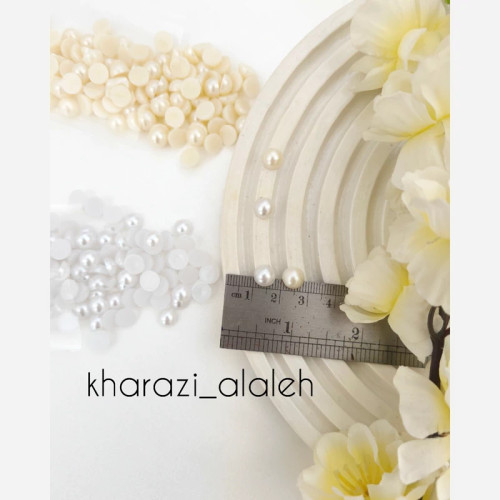 مروارید لپه ای سایز 08 (فروش به صورت بسته 20 گرمی)(حدوداً 120 عدد)
