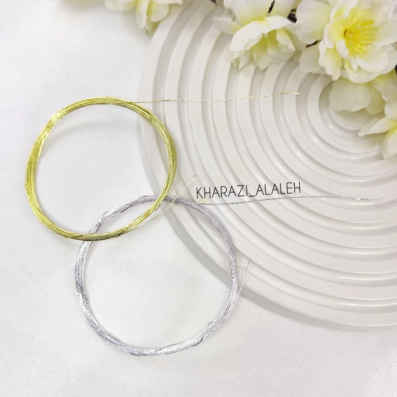 سیم گل سازی روکش دارسایز 03 (فروش به صورت حلقه ای 5 متری)