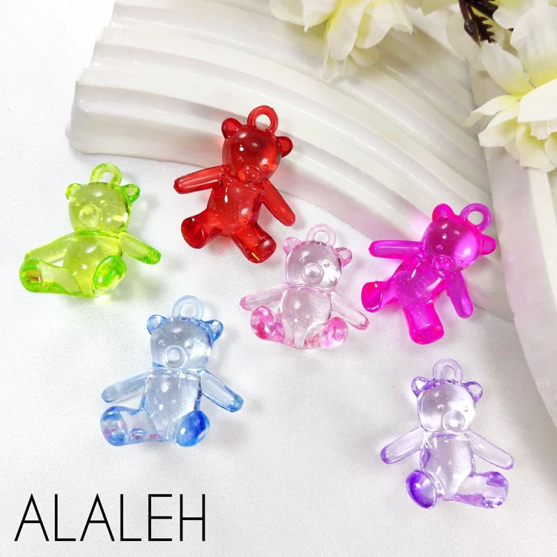 پیکسل آویز خرس رنگی (فروش به صورت دونه ای)