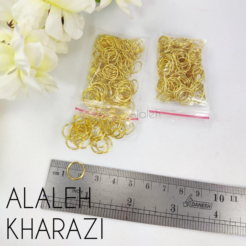 حلقه اتصال بدلیجات معمولی سایز 10 میل(1سانت)(فروش به صورت بسته های 20 گرمی)