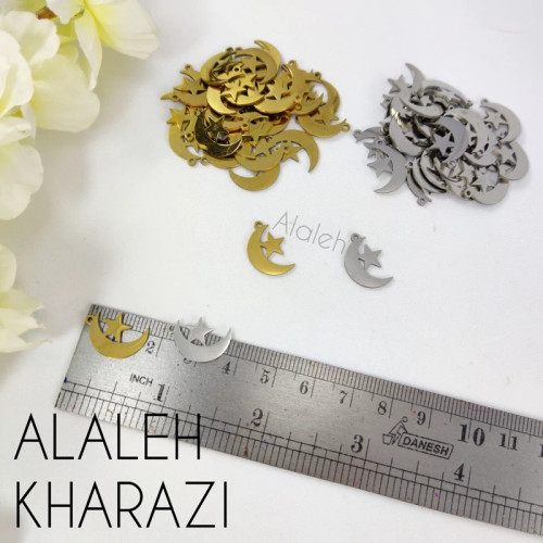 پلاک استیل کوچک آویز ساعت طرح 43 (فروش به صورت دونه ای)