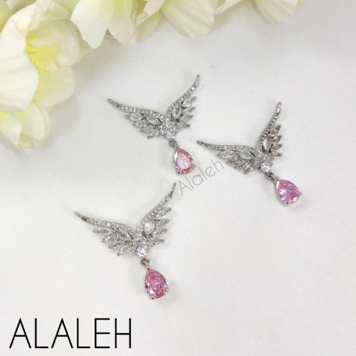 پلاک گردنبندی سوارسکی رنگ ثابت طرح 06 (فروش به صورت دونه ای)