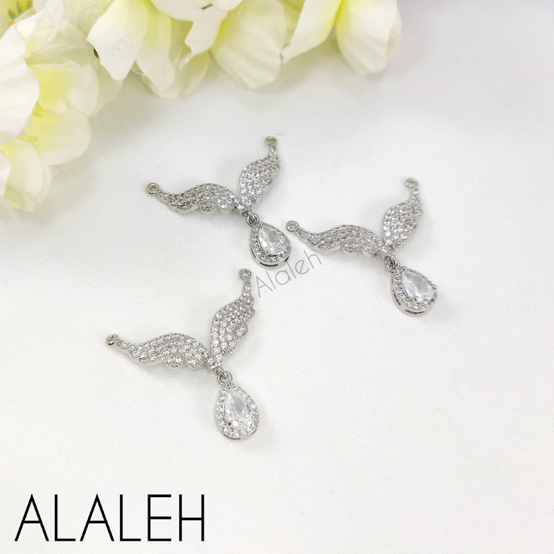 پلاک گردنبندی  سوارسکی رنگ ثابت طرح 05 (فروش به صورت دونه ای)