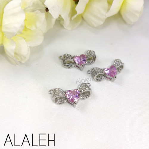 پلاک گردنبندی سوارسکی رنگ ثابت طرح 01 (فروش به صورت دونه ای)