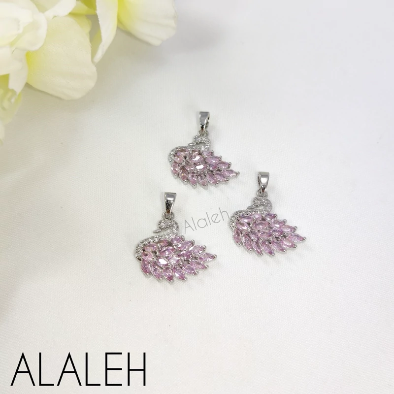 پلاک آویز سوارسکی رنگ ثابت طرح 07 (فروش به صورت دونه ای)