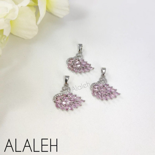 پلاک آویز سوارسکی رنگ ثابت طرح 07 (فروش به صورت دونه ای)