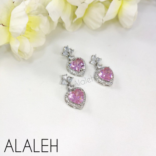 پلاک آویز سوارسکی رنگ ثابت طرح 06 (فروش به صورت دونه ای)