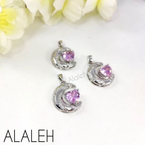 پلاک آویز سوارسکی رنگ ثابت طرح 05 (فروش به صورت دونه ای)