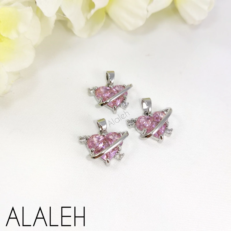 پلاک آویز سوارسکی رنگ ثابت طرح 04 (فروش به صورت دونه ای)