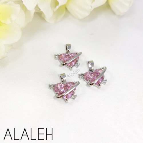 پلاک آویز سوارسکی رنگ ثابت طرح 04 (فروش به صورت دونه ای)