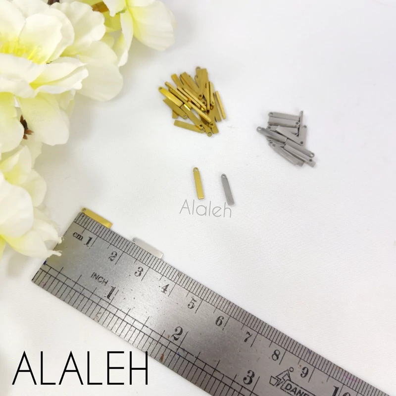 پلاک آویز استیل حروف لاتین مینیمال I (فروش به صورت دونه ای)