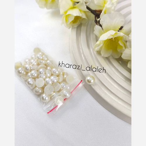 مروارید لپه ای سایز 10 (فروش به صورت بسته 20 گرمی)(شیری حدوداً 70 عدد)