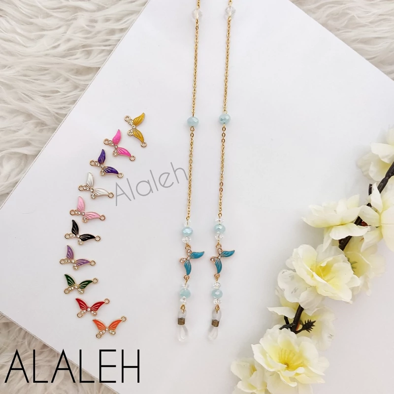 بند عینک طرح پروانه