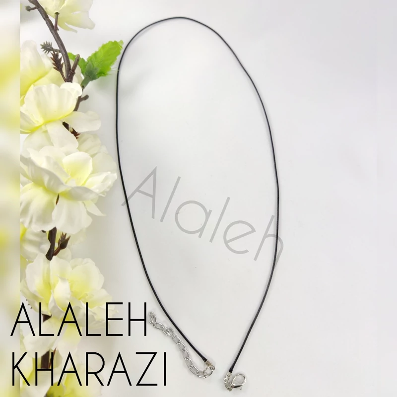 بند مخصوص آویز گردنبند چرم (به رنگ مشکی)