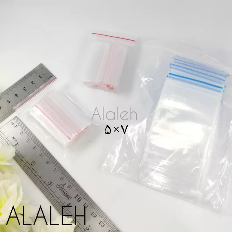 کیسه زیپ دار سایز 5 در 7( فروش به صورت بسته 100 عددی)