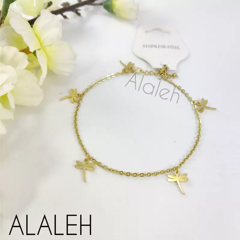 پابند استیل در طرح سنجاقک ( فروش به صورت دونه ای)