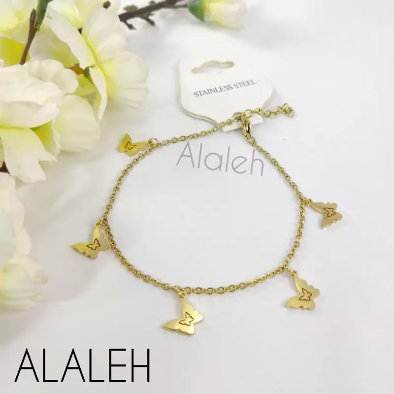 پابند استیل در طرح پروانه ( فروش به صورت دونه ای)
