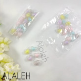 مهره پاستیلی طرح قلب مات (فروش به صورت بسته 20 تایی)