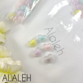 مهره پاستیلی طرح قلب مات (فروش به صورت بسته 20 تایی)