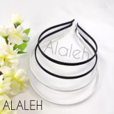 تل روکش دار پارچه ای مشکی و سفید