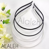 تل روکش دار پارچه ای مشکی و سفید