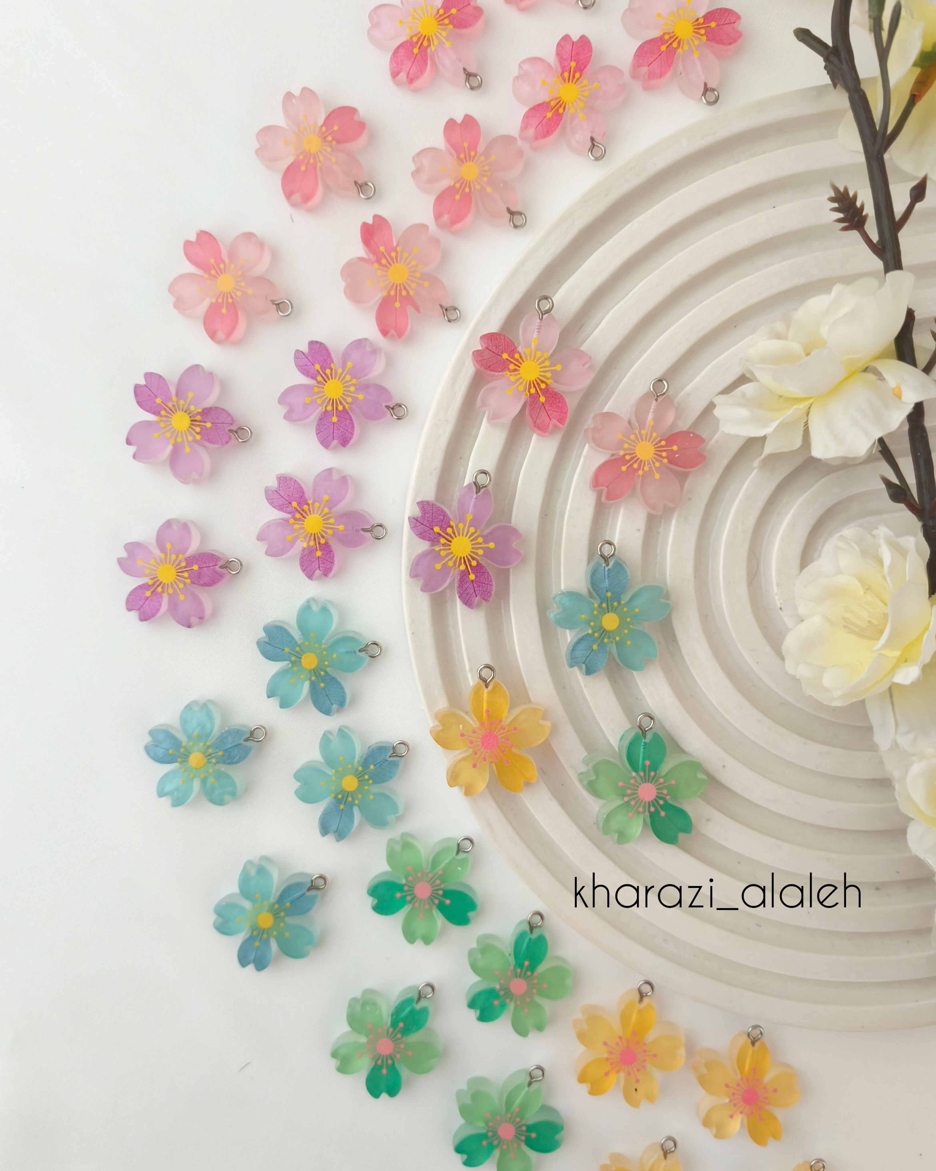 پلاک طرح گل شب تاب (فروش به صورت دونه ای)